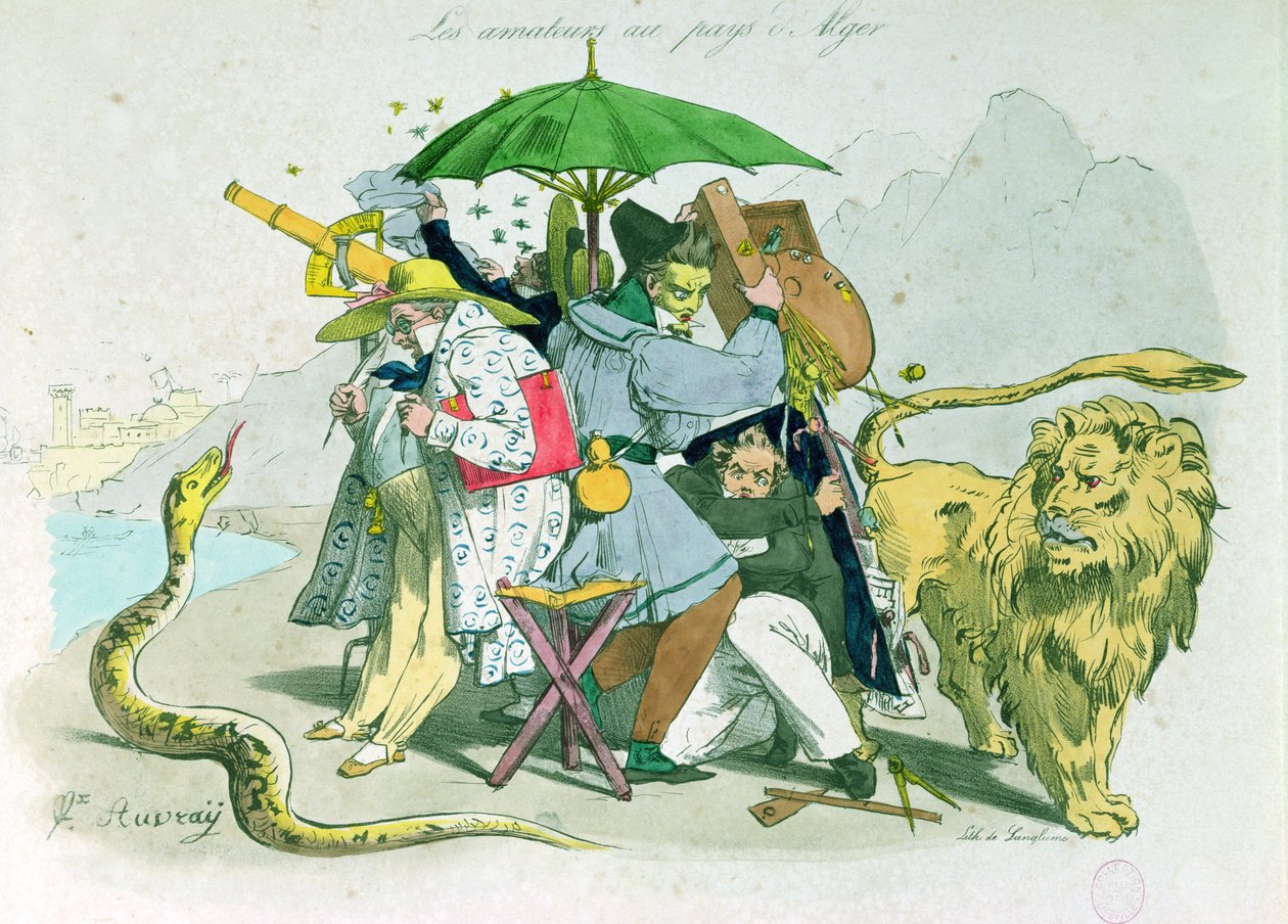 Pittori e scrittori dilettanti in Algeria, 1830 da Felix Auvray