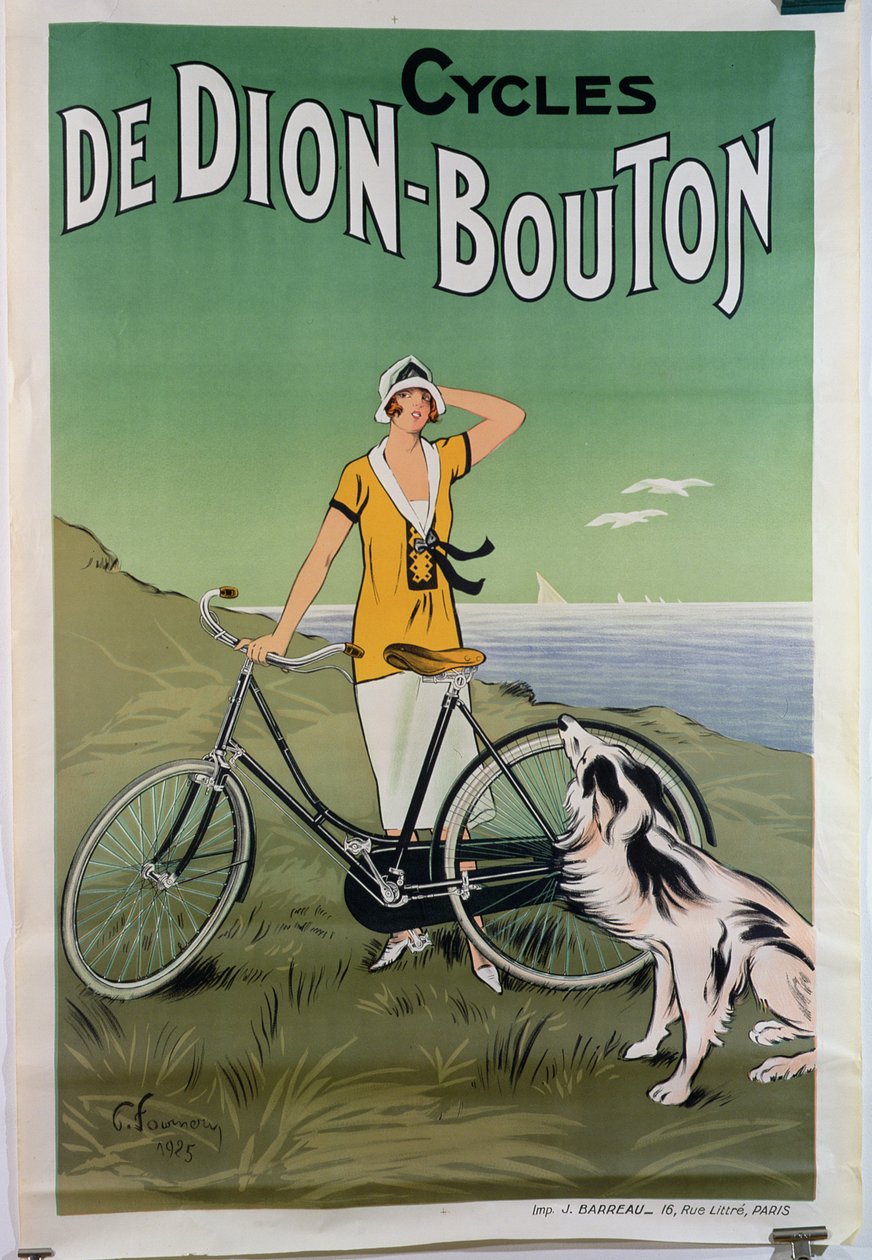 Poster che pubblicizza le biciclette 