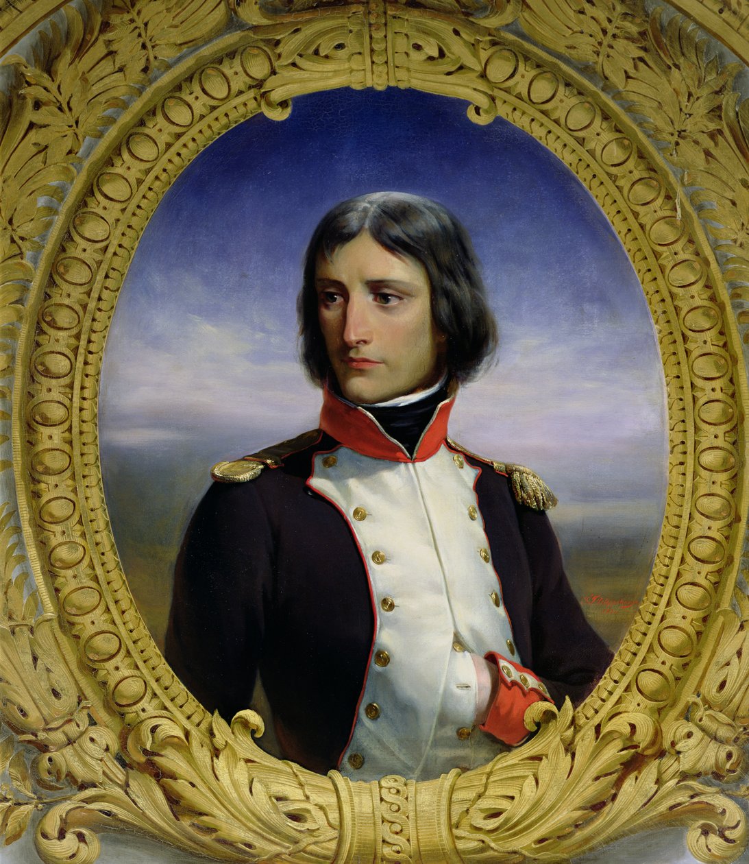 Napoleone Bonaparte (1769-1821) come tenente colonnello del 1° battaglione di Corsica, 1834 da Felix Philippoteaux