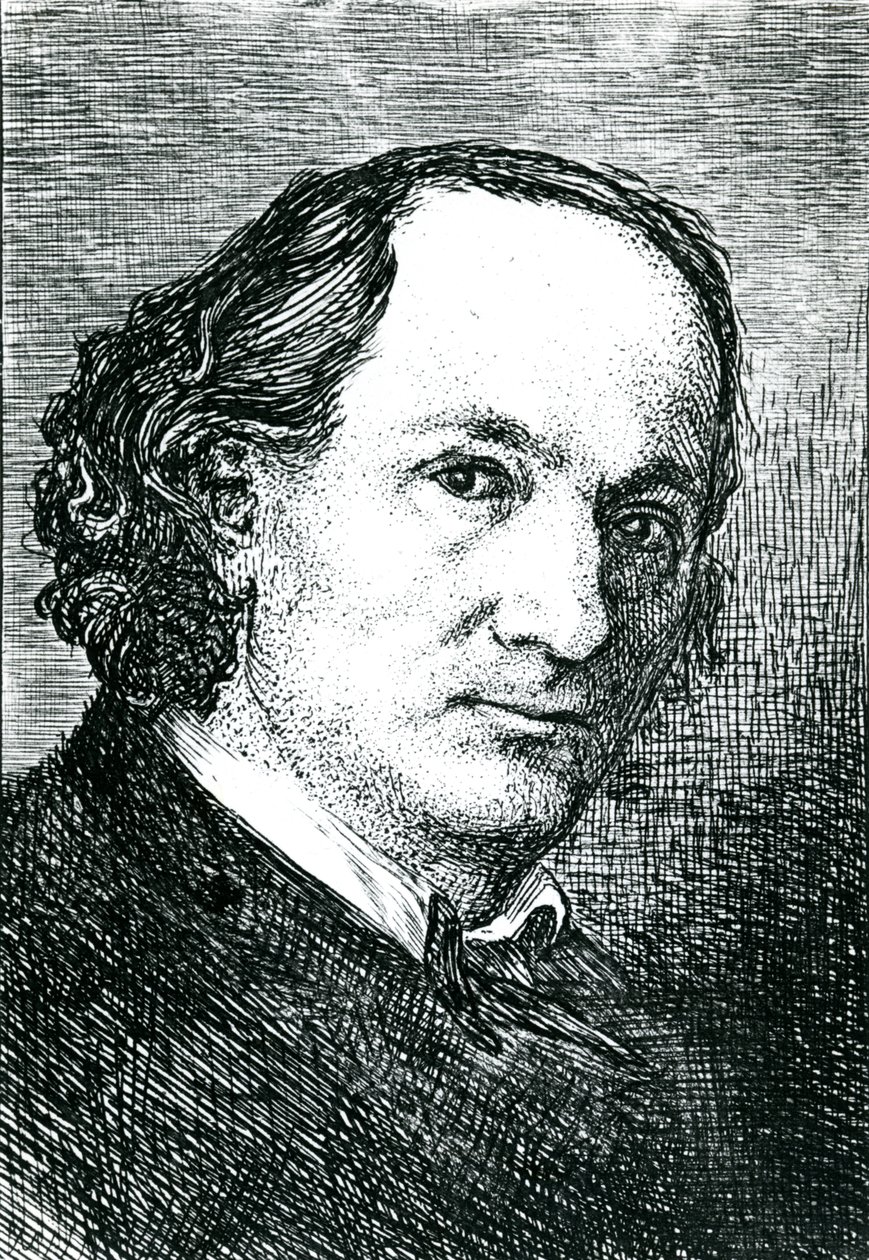 Charles Baudelaire (1821-67) da Felix (after) Bracquemond