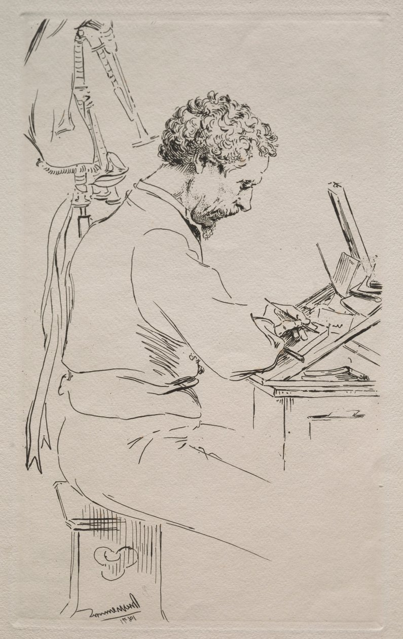 Charles Kean, 1871 da Felix Bracquemond