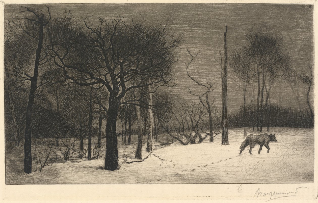 Hiver (Inverno) da Felix Bracquemond