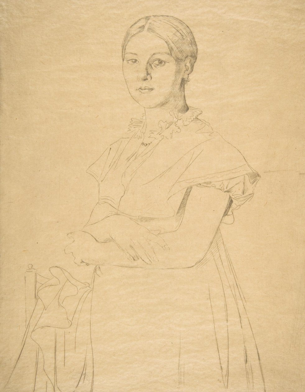 Madame Granger, dopo Ingres, 1867 da Felix Bracquemond