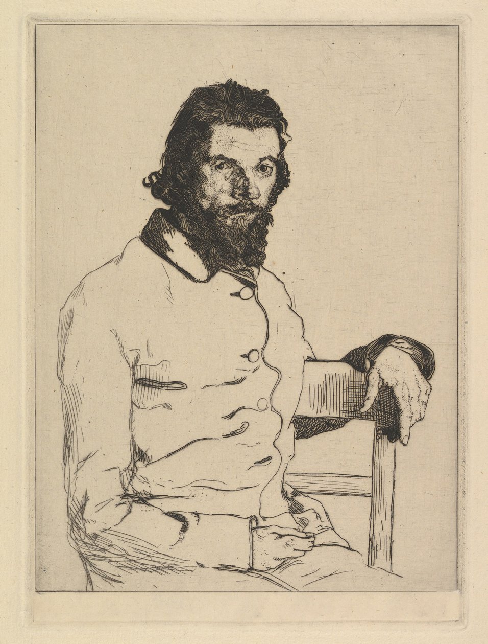 Ritratto di Charles Meryon da Felix Bracquemond