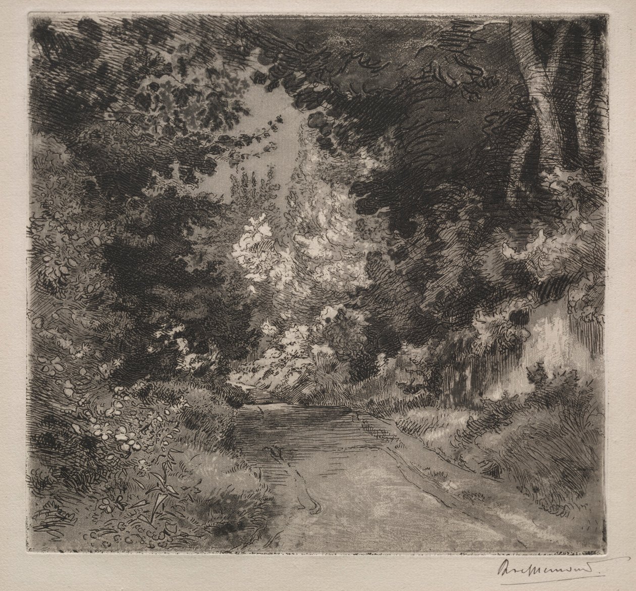 Strada per Sèvres, c. 1872 da Felix Bracquemond