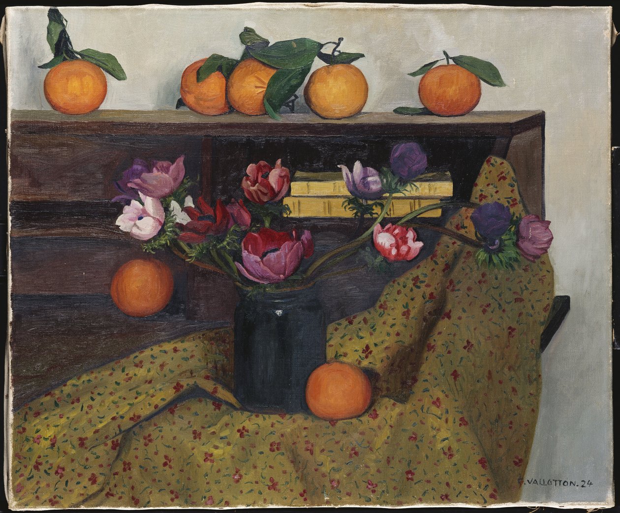 Anemoni e arance, 1924 da Felix Edouard Vallotton