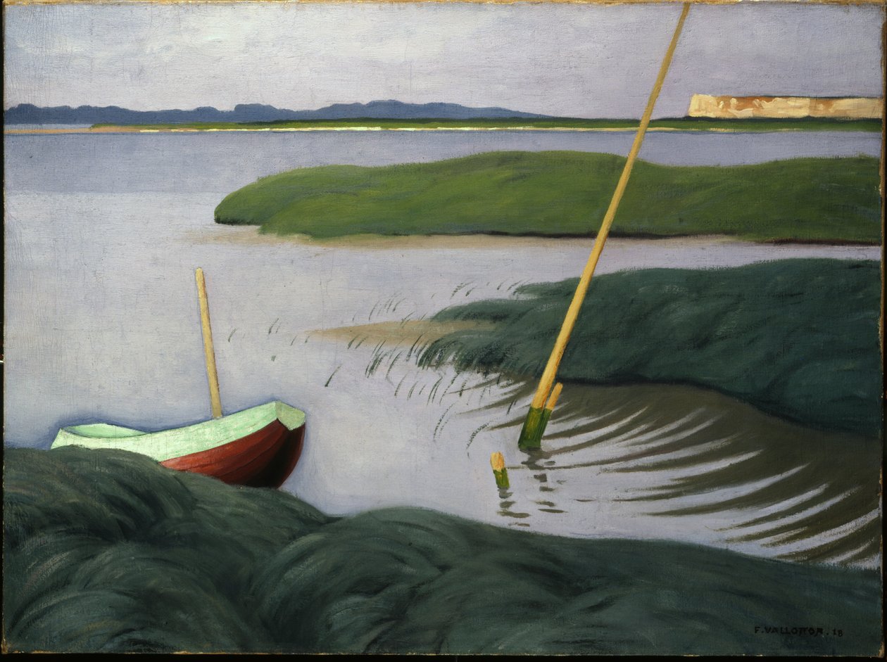 Barca a Berville da Felix Edouard Vallotton