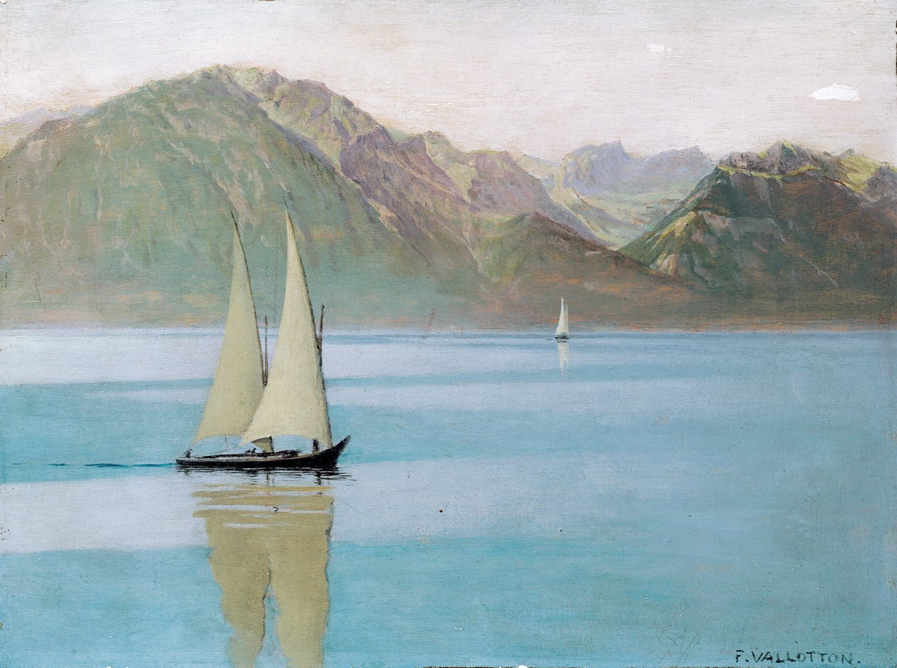 Barca sul Lago di Ginevra, 1892 da Felix Edouard Vallotton