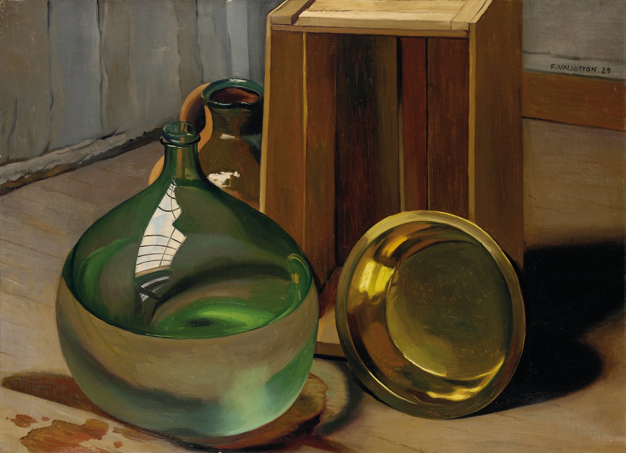 Dame-jeanne e cassa, 1925 da Felix Edouard Vallotton