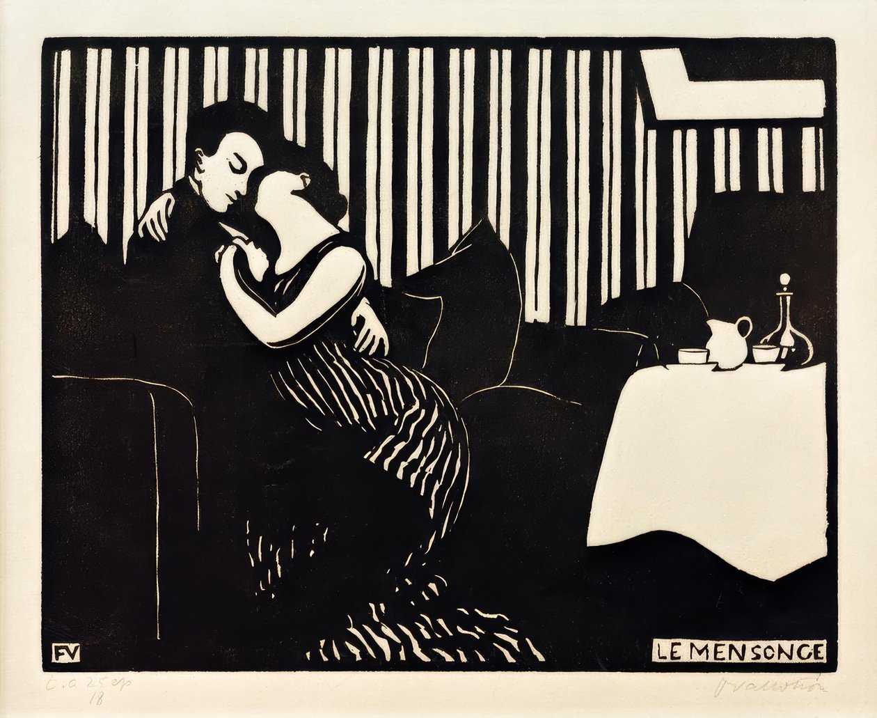 La menzogna da Felix Edouard Vallotton