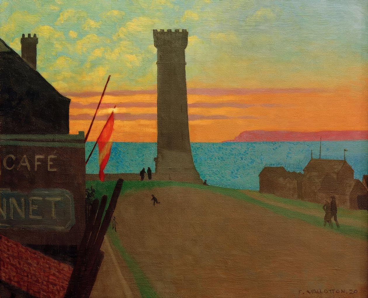 Il vecchio faro a Honfleur da Felix Edouard Vallotton