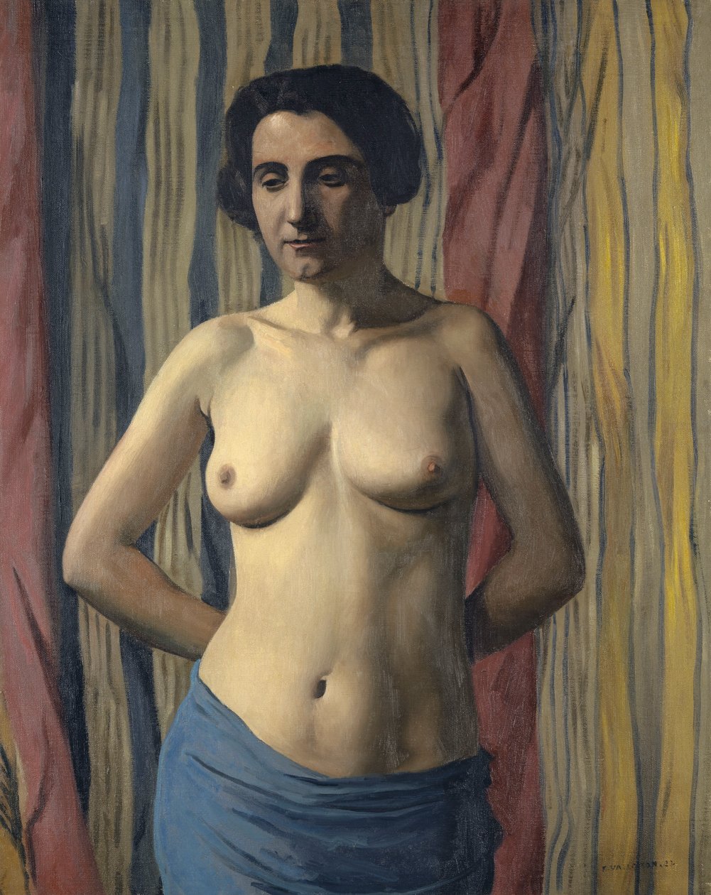 Nudo con fascia blu da Felix Edouard Vallotton