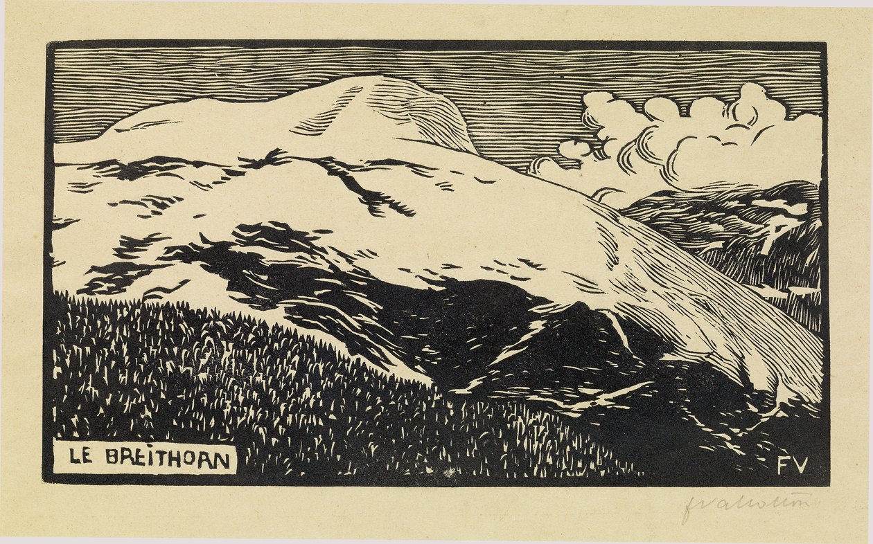 Il Breithorn, 1892 da Felix Edouard Vallotton