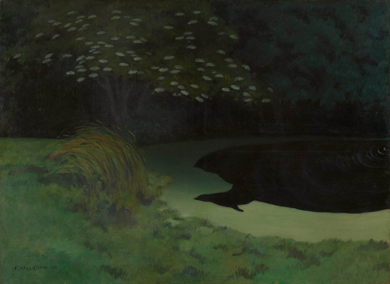 Lo stagno di Honfleur, 1909 da Felix Edouard Vallotton
