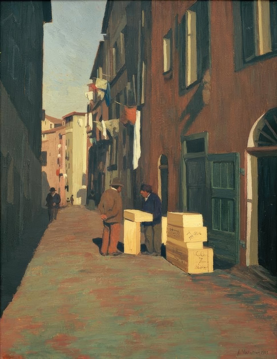 Vecchia strada di Nizza da Felix Edouard Vallotton