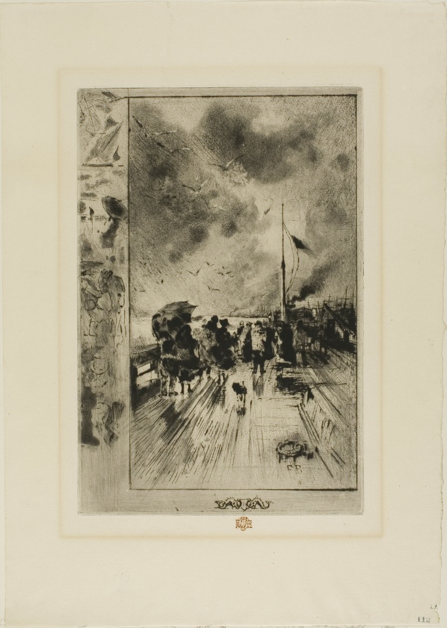 Un Molo in Inghilterra da Felix Hilaire Buhot