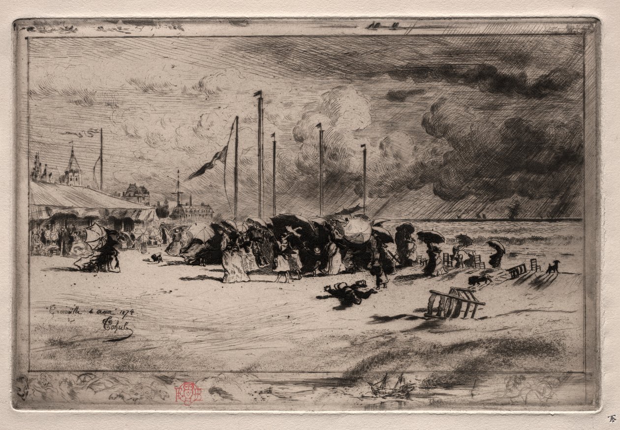 Una burrasca a Trouville da Felix Hilaire Buhot