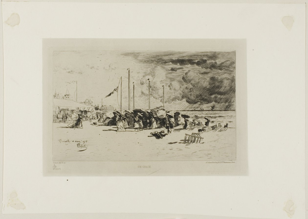 Una burrasca a Trouville da Felix Hilaire Buhot