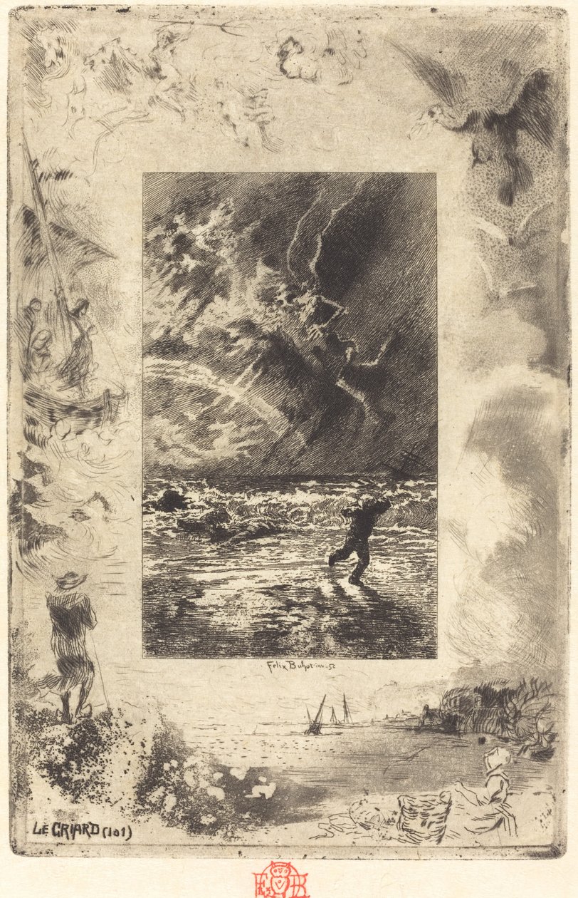Le Criard, 1879-1880 da Felix Hilaire Buhot