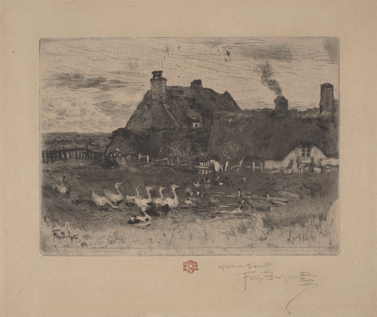Le piccole capanne da Felix Hilaire Buhot