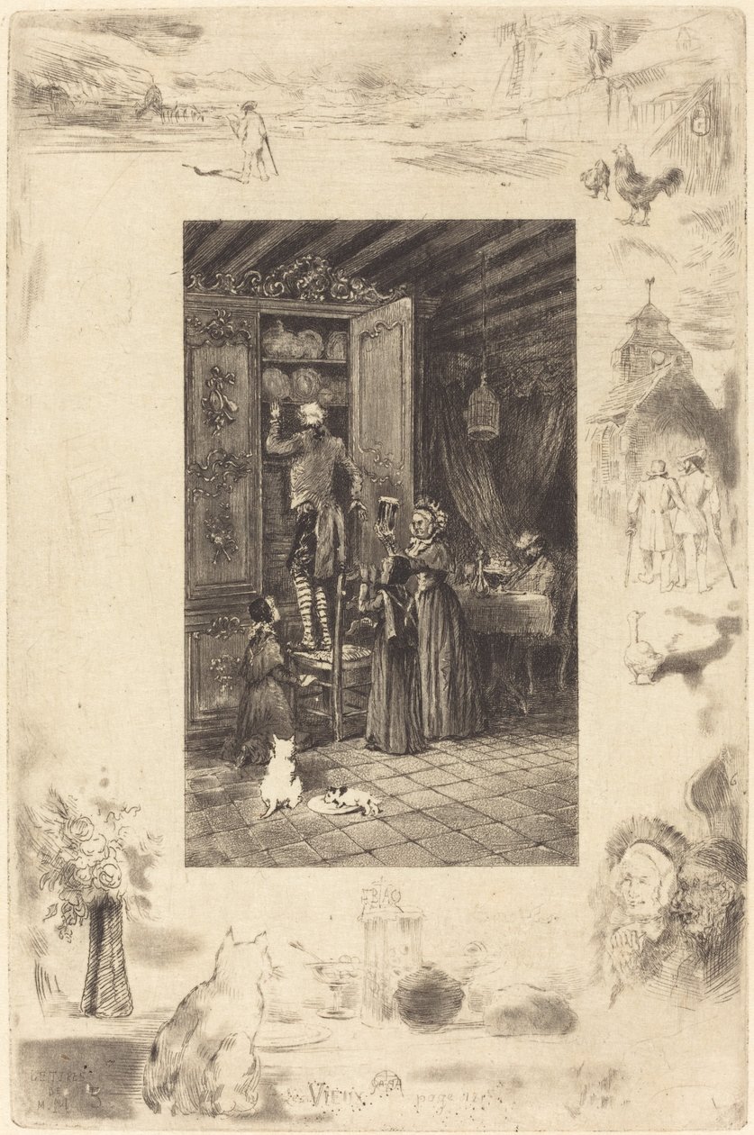 Gli anziani da Felix Hilaire Buhot