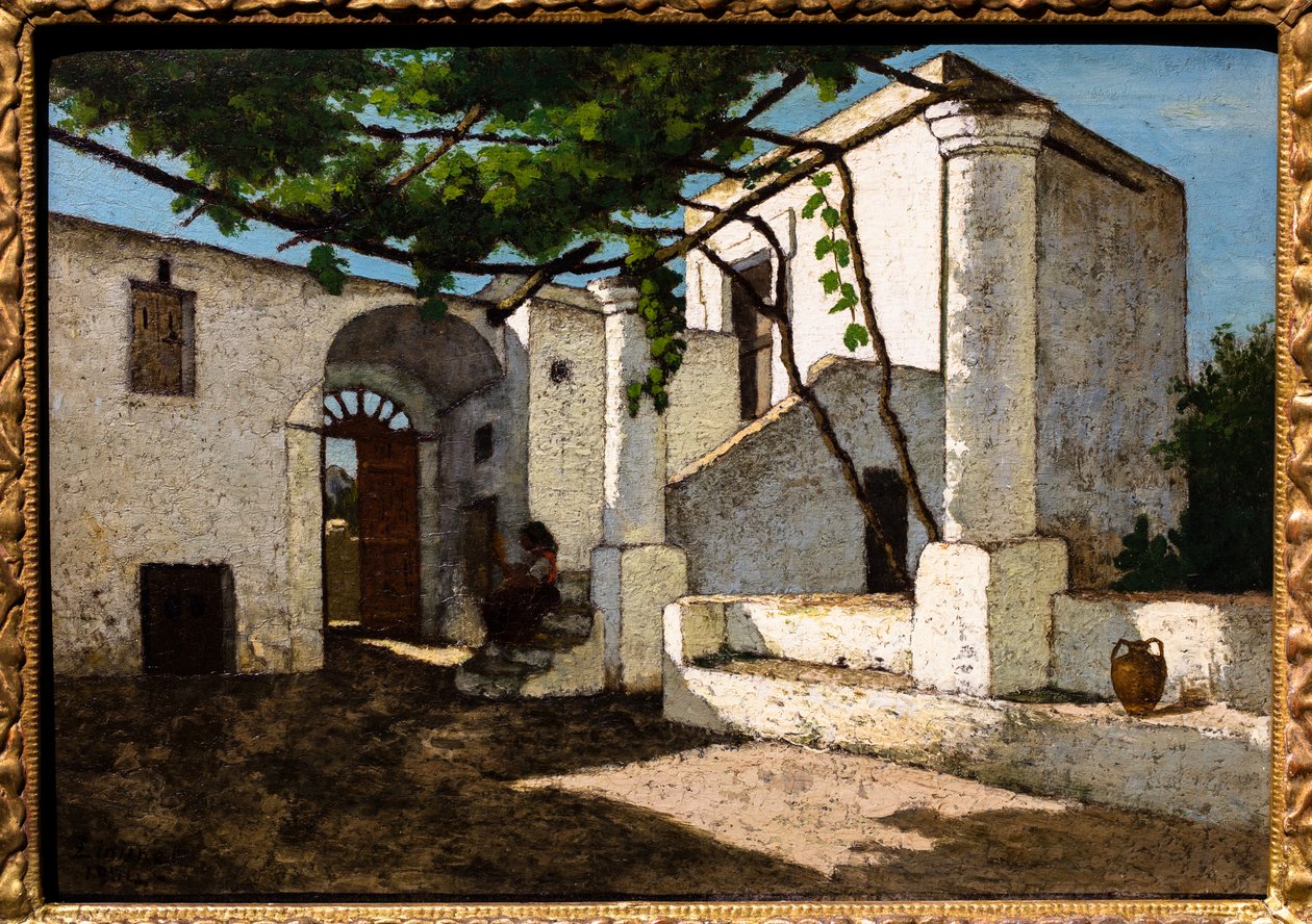 Cortile di una casa a Capri da Felix Lionnet