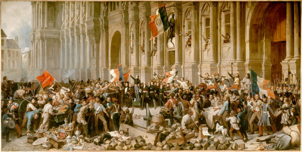 Rivoluzione del 1848: Alphonse de Lamartine da Felix Philippoteaux