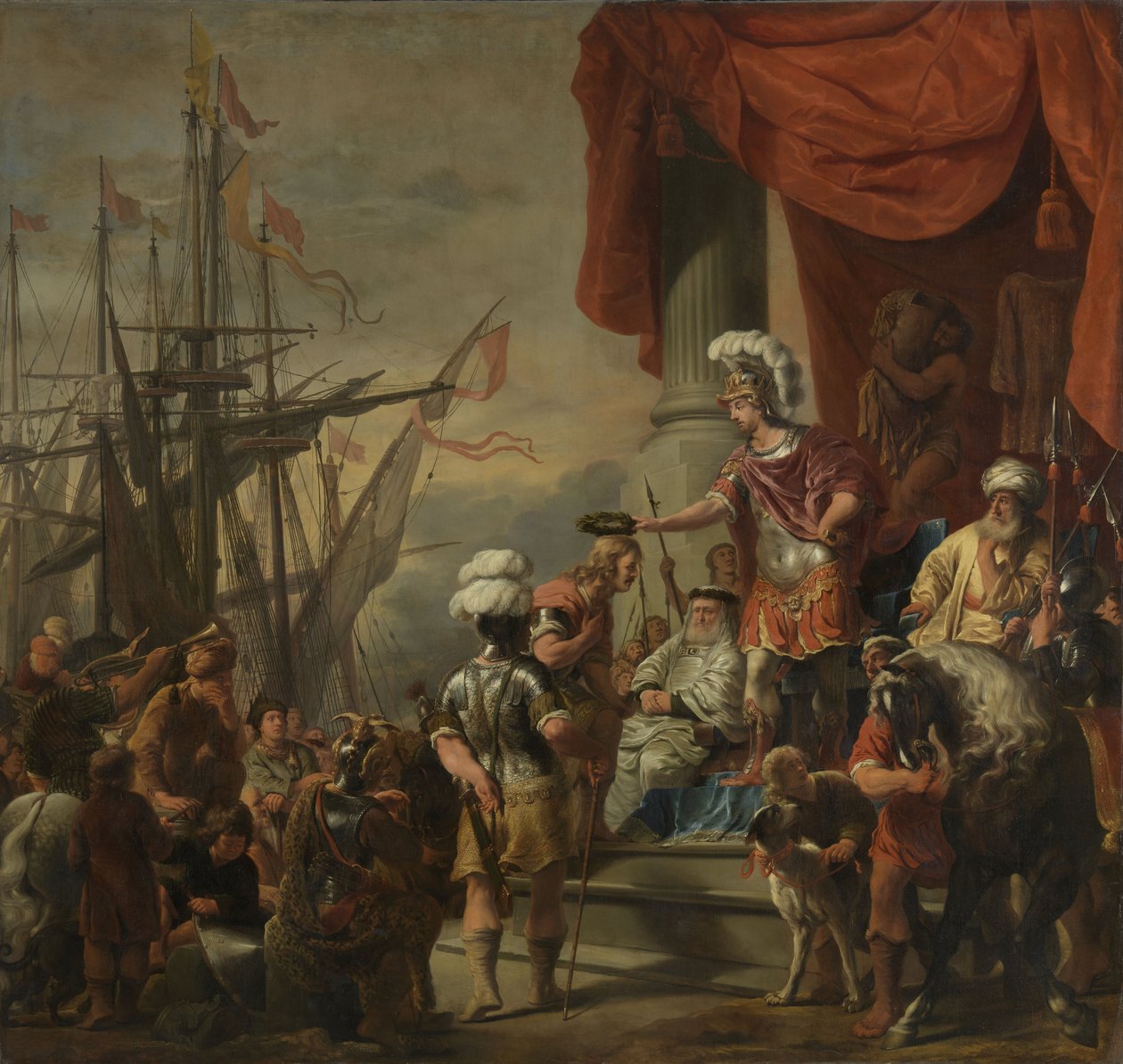 Enea alla corte di Latino, c.1661-c.1664 da Ferdinand Bol