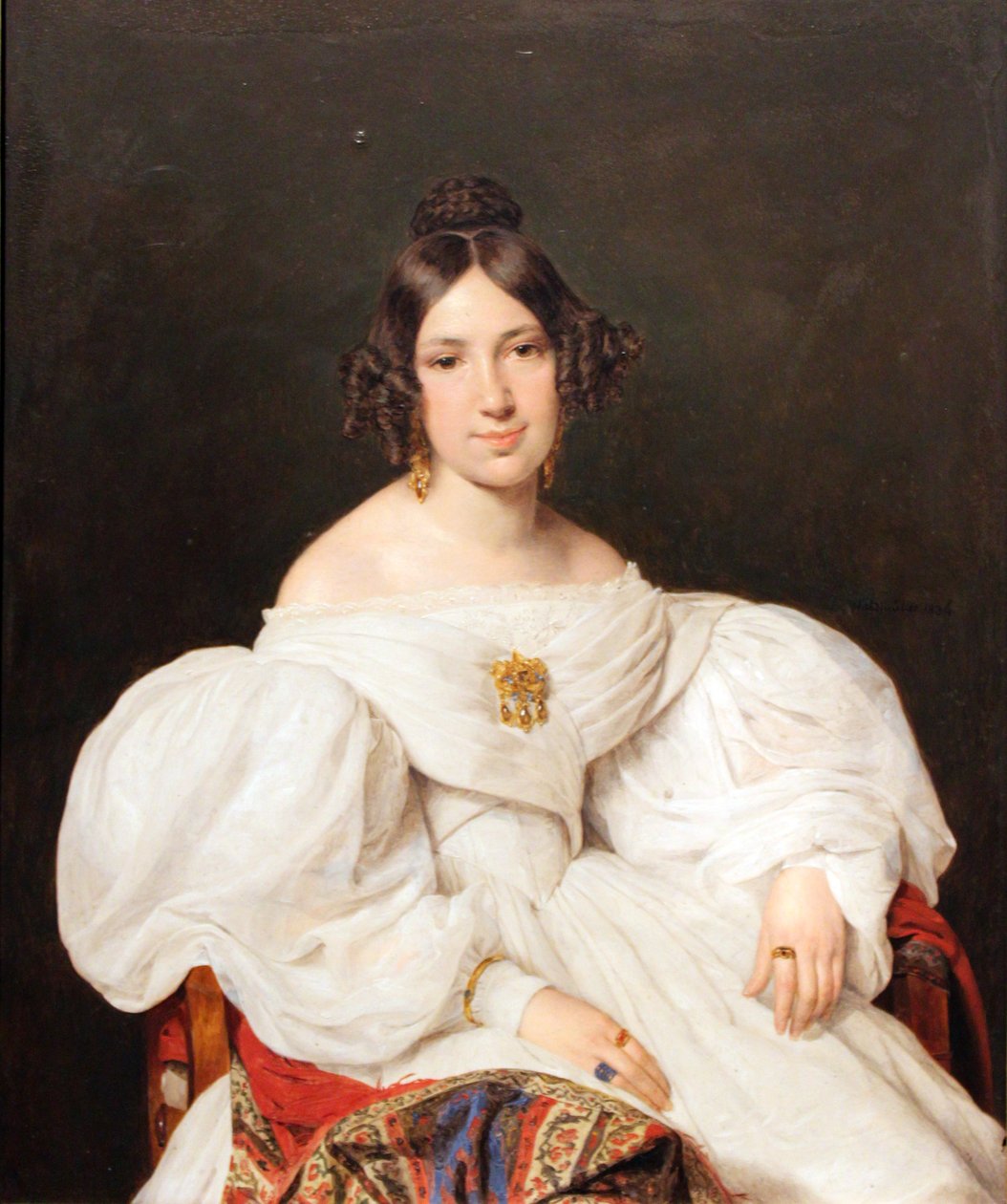 Ritratto di Louise Mayer (nata Feldmüller) da Ferdinand Georg Waldmuller