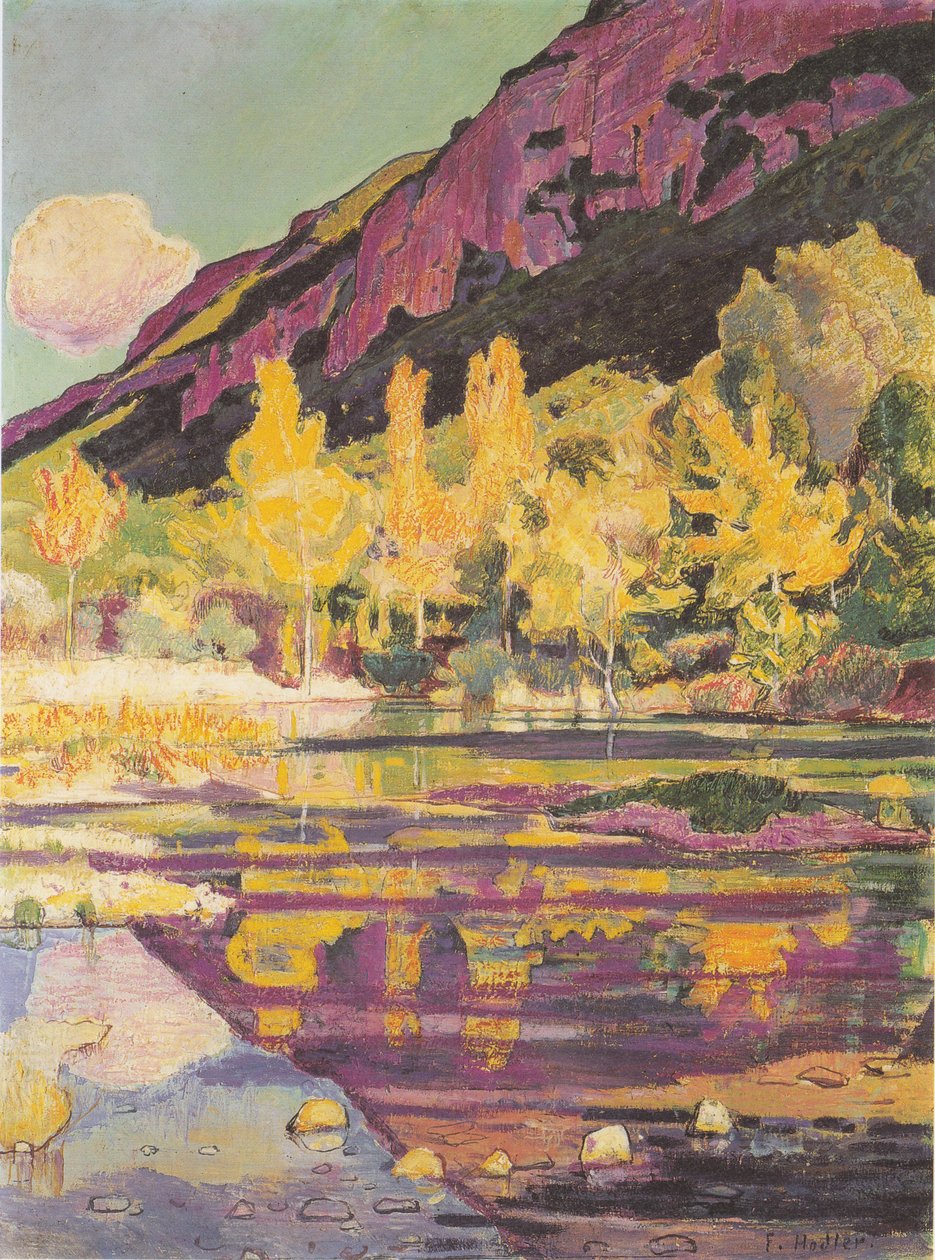 Ai piedi del Petit Saleve da Ferdinand Hodler