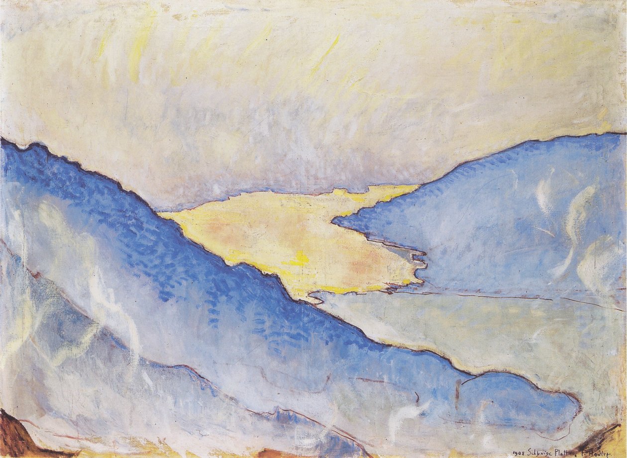 Nebbia serale sul lago di Thun da Ferdinand Hodler