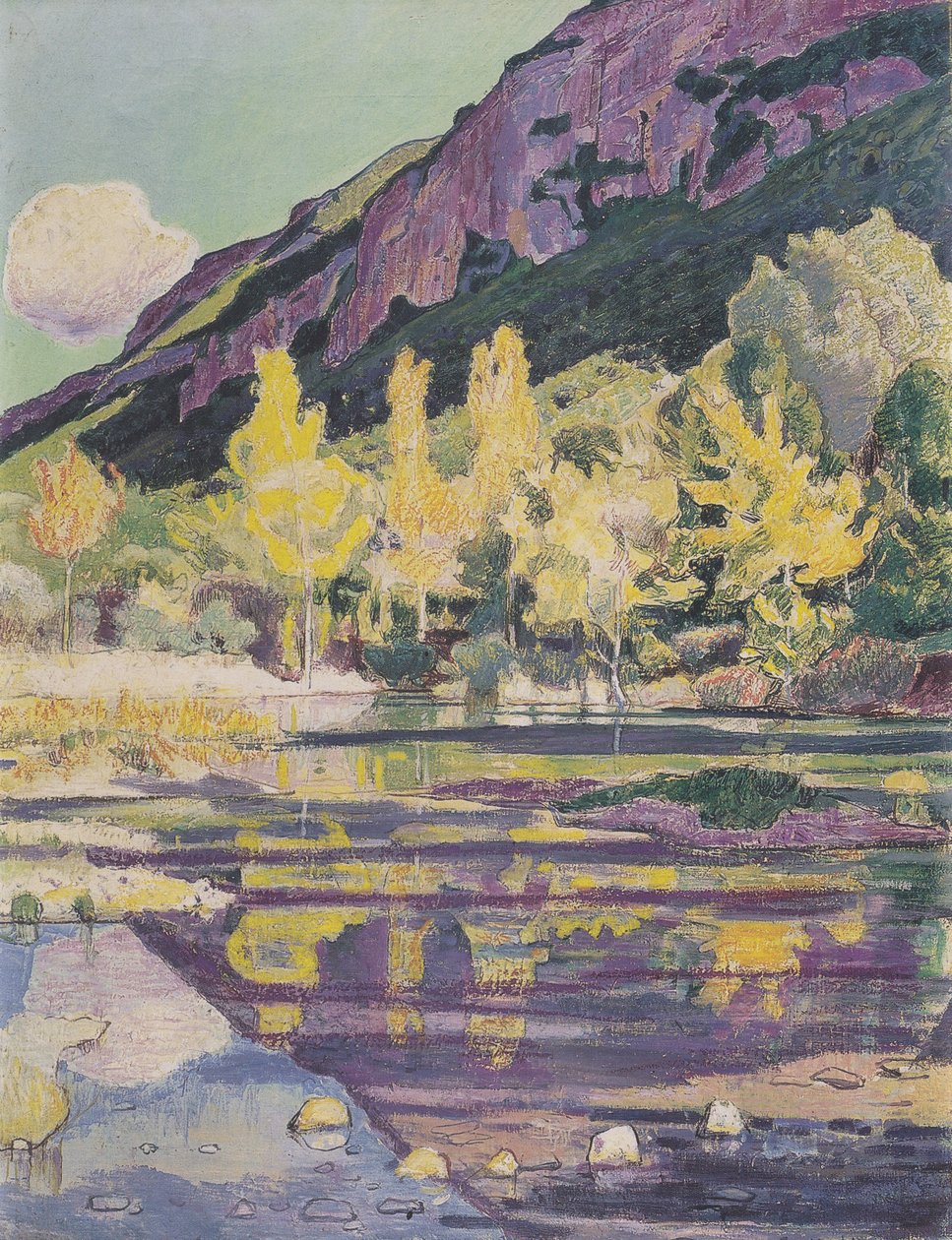 Ai piedi del Petit Salève da Ferdinand Hodler