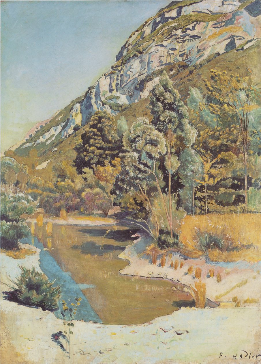 Ai piedi del Petit Salève da Ferdinand Hodler