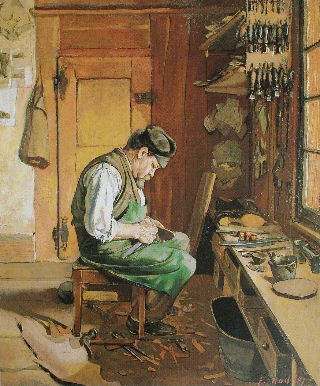 Il calzolaio da Ferdinand Hodler