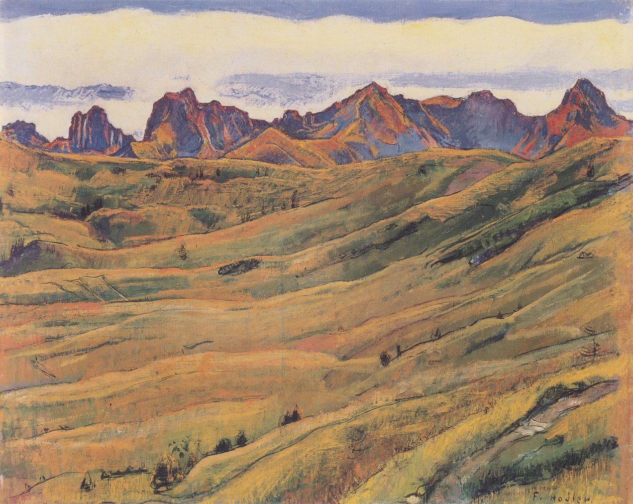 La catena del Gantrisch da Ferdinand Hodler