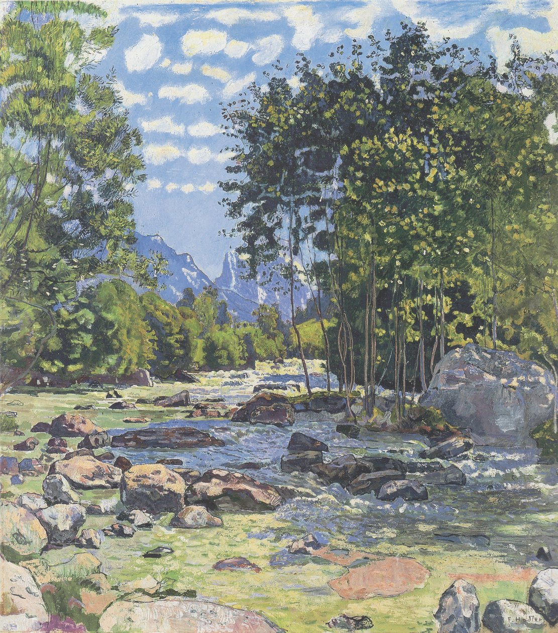 La Lutschine nera da Ferdinand Hodler