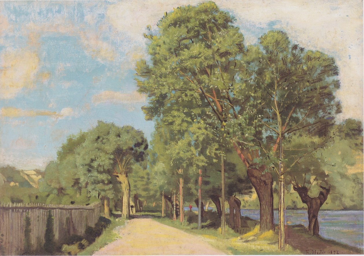 Paesaggio alla Jonction presso Ginevra da Ferdinand Hodler