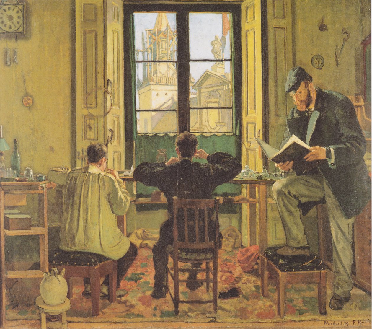 Orologeria a Madrid da Ferdinand Hodler