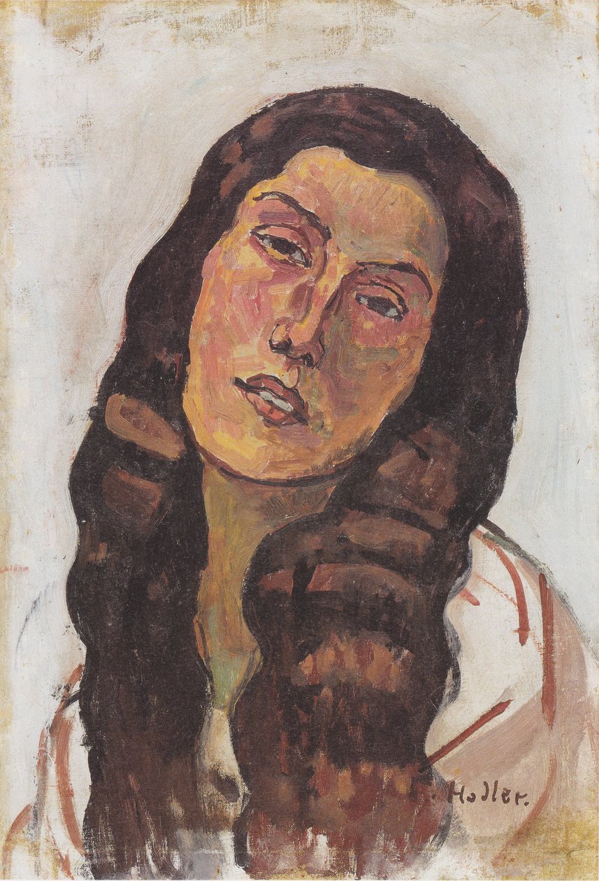 Valentine Godé-Darel con i capelli sciolti da Ferdinand Hodler