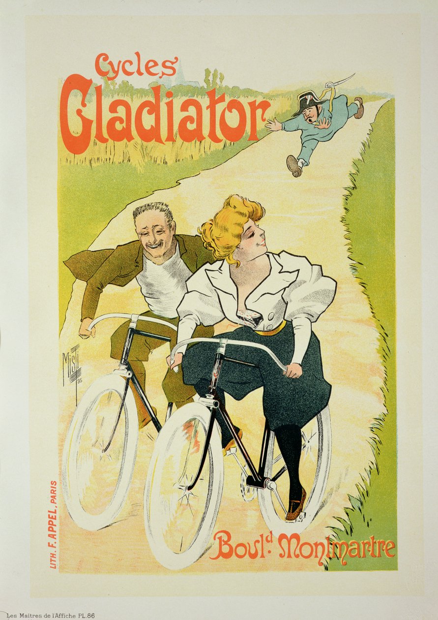 Riproduzione di un poster pubblicitario 