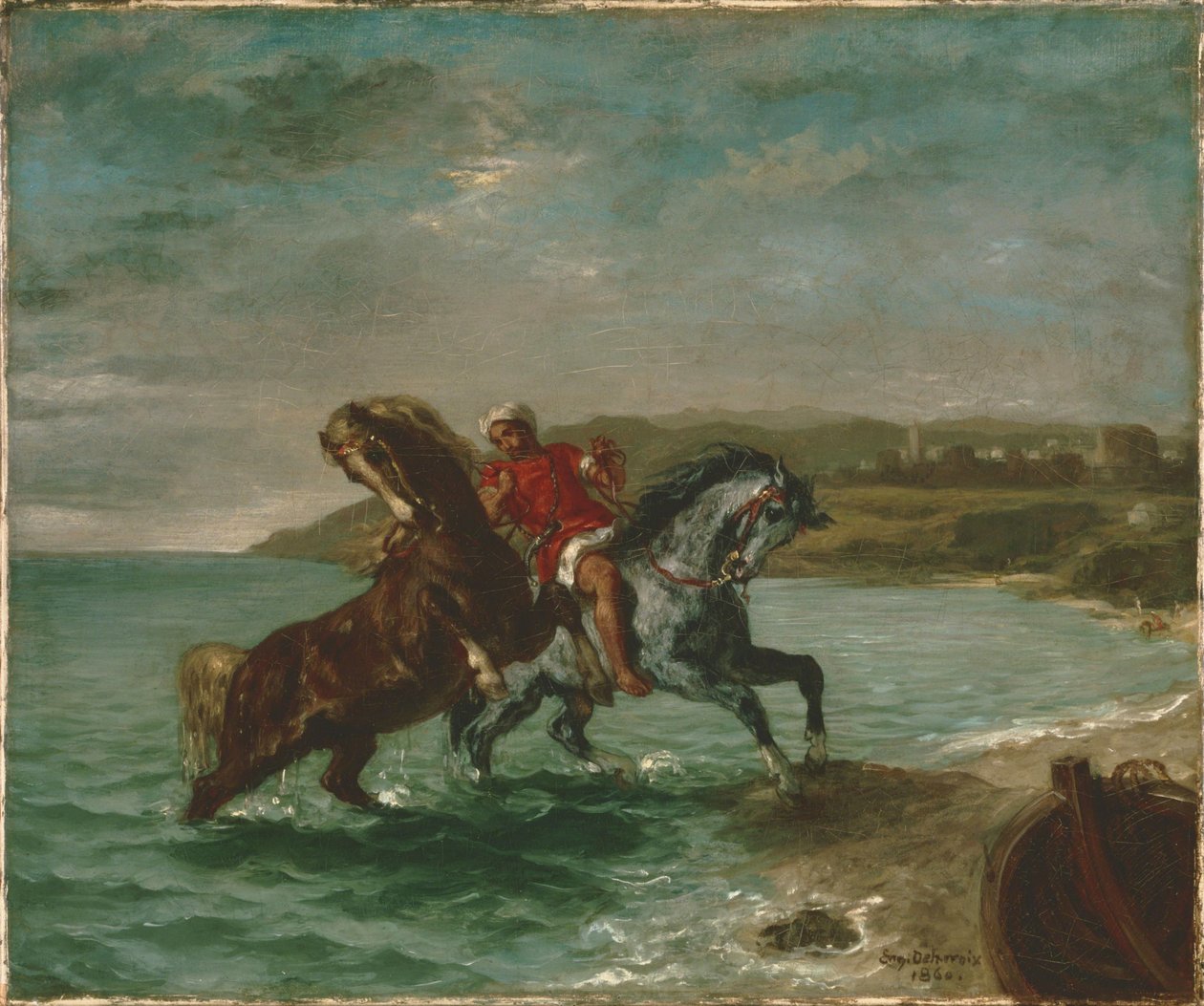 Cavalli che escono dal mare da Ferdinand Victor Eugene Delacroix