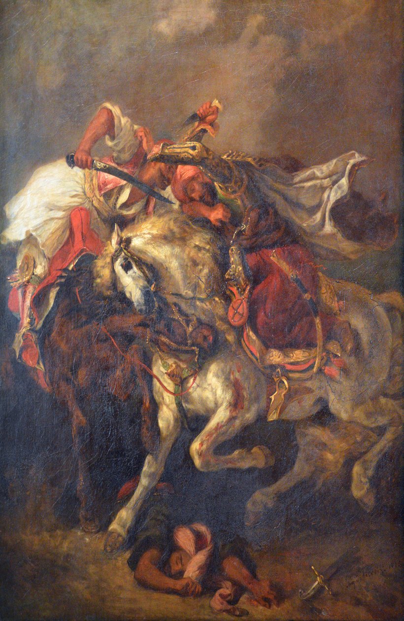 Combattimento del giaour e del pascià da Ferdinand Victor Eugene Delacroix