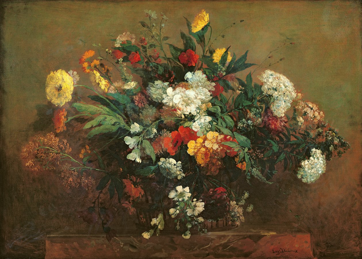 Fiori da Ferdinand Victor Eugene Delacroix