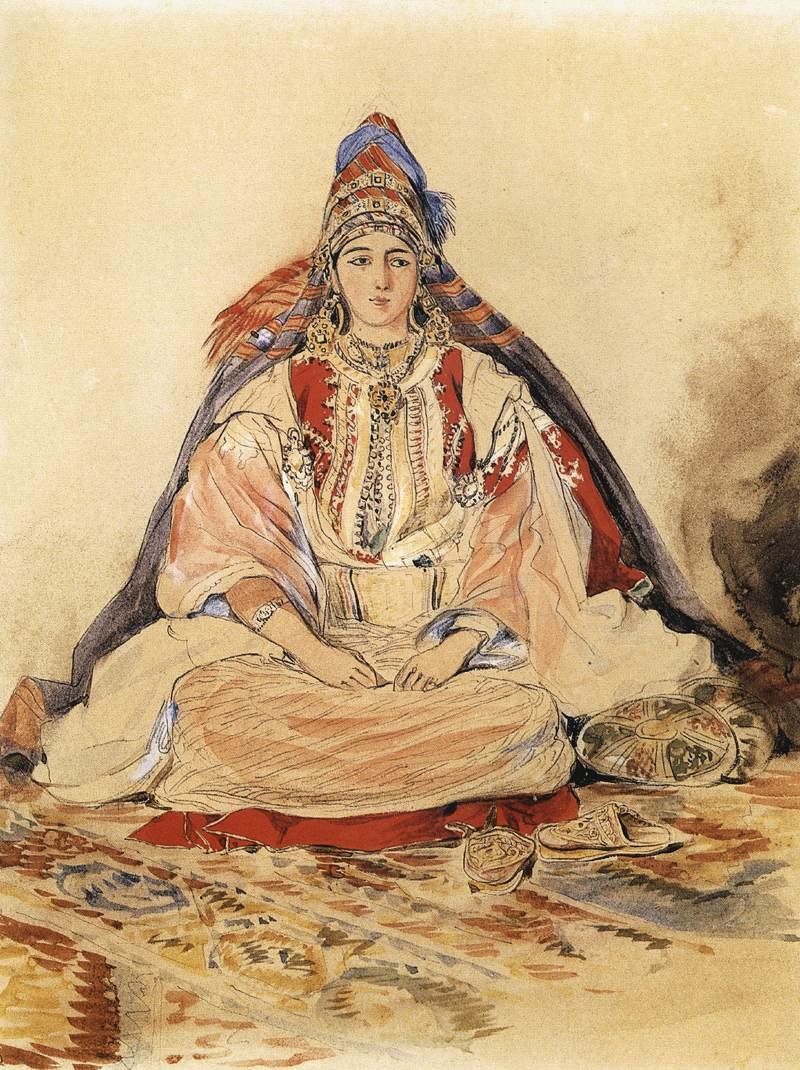 La sposa ebrea da Ferdinand Victor Eugene Delacroix