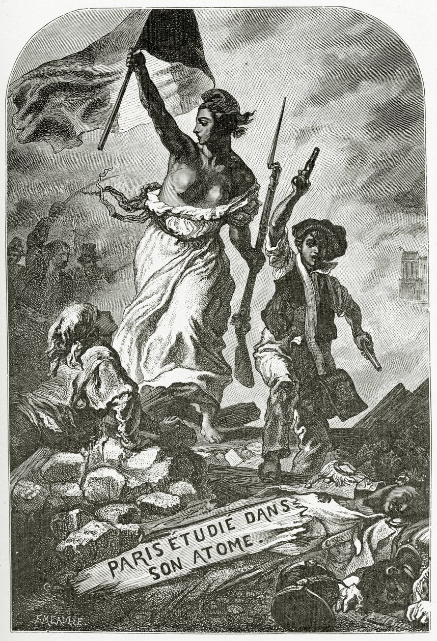 Parigi studiata nel suo atomo, XIX secolo da Ferdinand Victor Eugene Delacroix