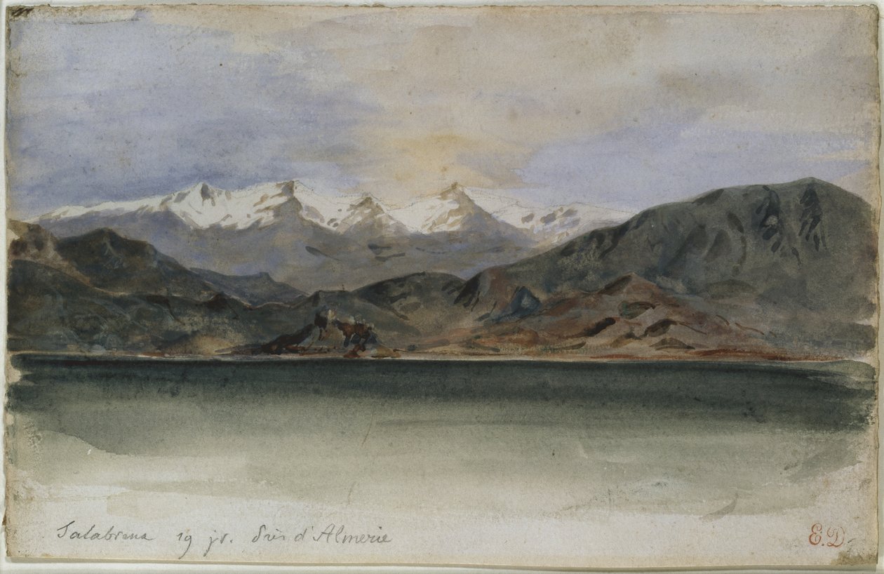 Costa Spagnola vicino a Salobrenan da Ferdinand Victor Eugene Delacroix