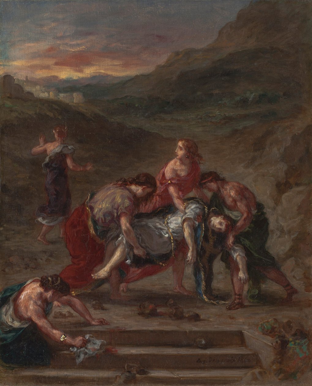 San Stefano portato via dai suoi discepoli, 1862 da Ferdinand Victor Eugene Delacroix