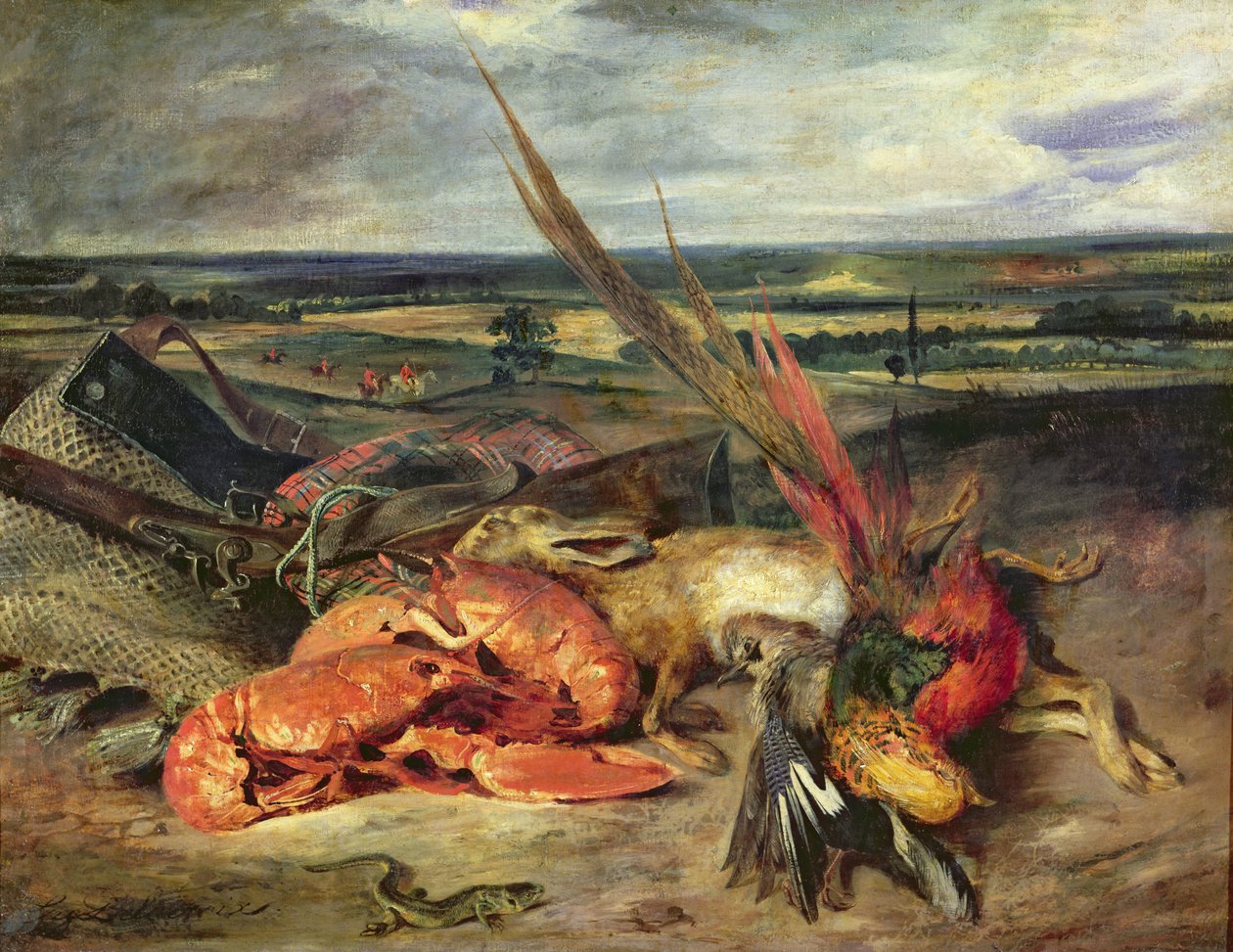 Natura morta con aragoste, 1826-27 da Ferdinand Victor Eugene Delacroix