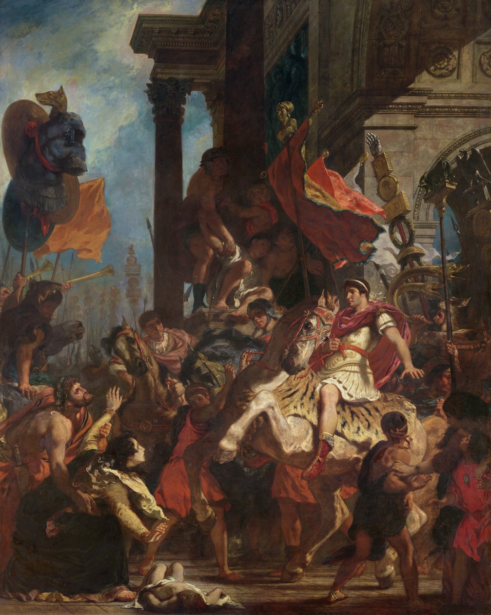 La giustizia di Traiano, 1840 da Ferdinand Victor Eugene Delacroix