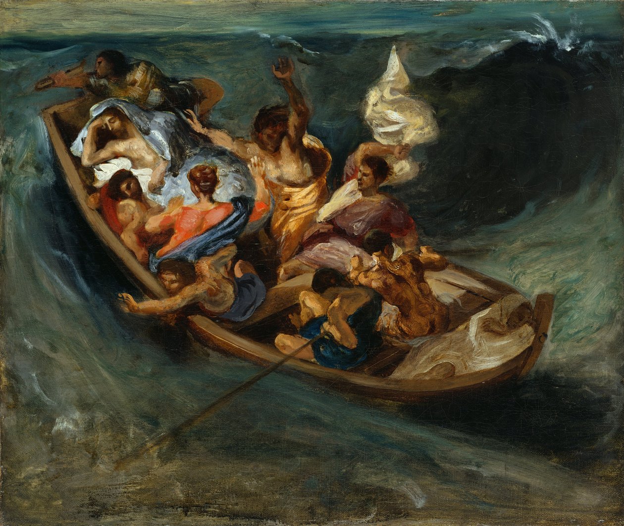 Cristo sul mare di Galilea da Ferdinand Victor Eugene Delacroix